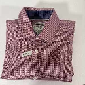 NWT Jos A Banks Men's 16.5-34 L/S Restored Fit Stretch Button Up G2